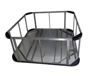 Galvanized steel spa base frame with rail